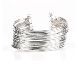 Vogue Crafts and Designs Pvt. Ltd. manufactures Layered Silver Cuff at wholesale price.