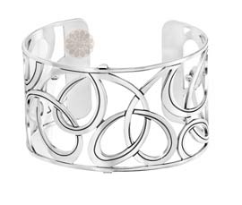 Vogue Crafts and Designs Pvt. Ltd. manufactures Loop Pattern Silver Cuff at wholesale price.