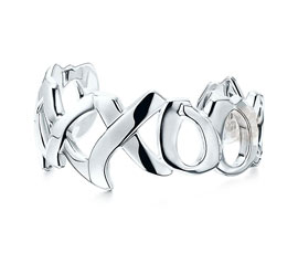 Vogue Crafts and Designs Pvt. Ltd. manufactures Graffiti Love Silver Cuff at wholesale price.