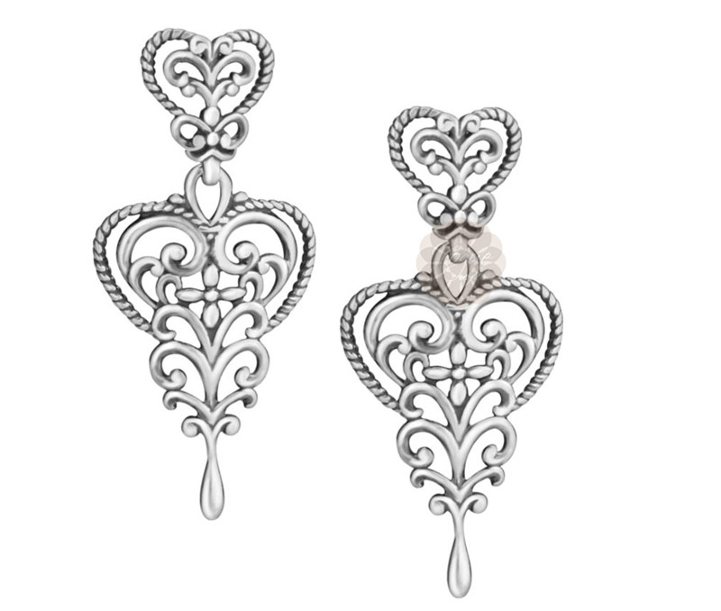 Vogue Crafts & Designs Pvt. Ltd. manufactures Sterling Silver Floral Earrings at wholesale price.