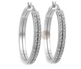 Vogue Crafts and Designs Pvt. Ltd. manufactures Designer Silver Hoop Earrings at wholesale price.