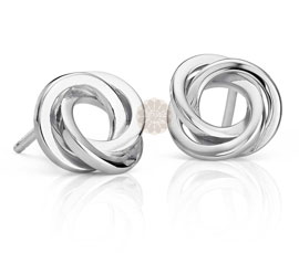 Vogue Crafts and Designs Pvt. Ltd. manufactures Sterling Silver Knot Earrings at wholesale price.