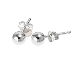 Vogue Crafts and Designs Pvt. Ltd. manufactures Silver Ball Stud Earrings at wholesale price.