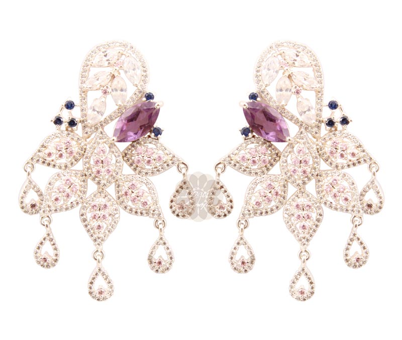 Vogue Crafts & Designs Pvt. Ltd. manufactures Multicolor Floral Earrings at wholesale price.