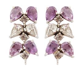 Vogue Crafts and Designs Pvt. Ltd. manufactures Designer Silver Leaf Earrings at wholesale price.
