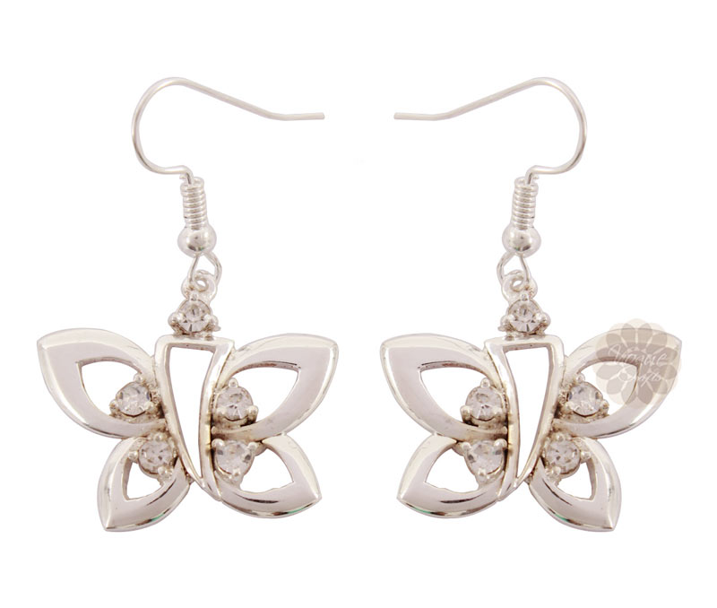 Vogue Crafts & Designs Pvt. Ltd. manufactures Butterfly Silver Earrings at wholesale price.