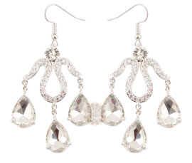Vogue Crafts and Designs Pvt. Ltd. manufactures Silver Chandelier Earrings at wholesale price.