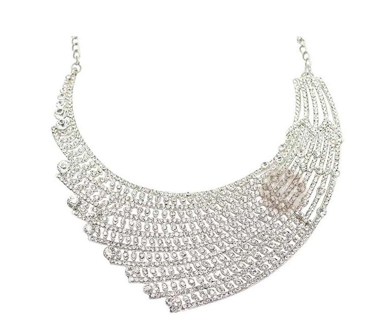 Vogue Crafts & Designs Pvt. Ltd. manufactures Fancy Silver Necklace at wholesale price.