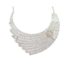 Vogue Crafts and Designs Pvt. Ltd. manufactures Fancy Silver Necklace at wholesale price.
