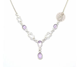 Vogue Crafts and Designs Pvt. Ltd. manufactures Designer Sterling Silver Necklace at wholesale price.
