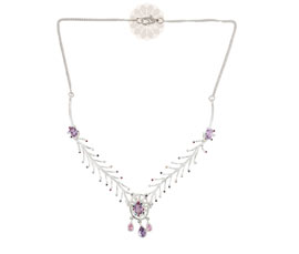 Vogue Crafts and Designs Pvt. Ltd. manufactures Designer Silver Necklace at wholesale price.