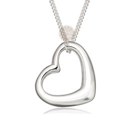 Vogue Crafts and Designs Pvt. Ltd. manufactures Sterling Silver Heart Pendant at wholesale price.
