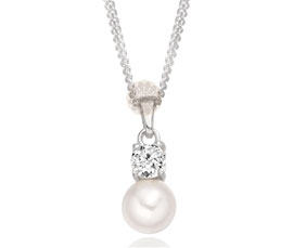 Vogue Crafts and Designs Pvt. Ltd. manufactures Pearl and Stone Silver Pendant at wholesale price.