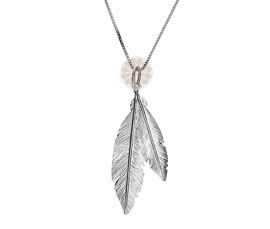 Vogue Crafts and Designs Pvt. Ltd. manufactures Twin Feather Silver Pendant at wholesale price.