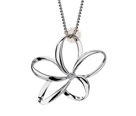 Vogue Crafts and Designs Pvt. Ltd. manufactures Silver Flower Pendant at wholesale price.