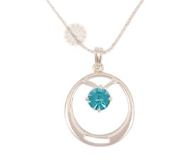 Vogue Crafts and Designs Pvt. Ltd. manufactures Blue Stone Silver Pendant at wholesale price.