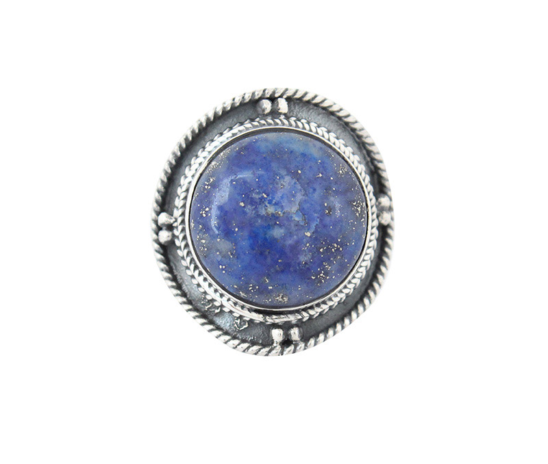 Vogue Crafts & Designs Pvt. Ltd. manufactures Round Purple Stone Silver Ring at wholesale price.