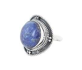 Vogue Crafts and Designs Pvt. Ltd. manufactures Round Purple Stone Silver Ring at wholesale price.