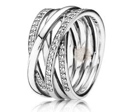 Vogue Crafts and Designs Pvt. Ltd. manufactures Silver Entwined Ring at wholesale price.