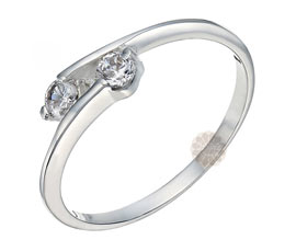 Vogue Crafts and Designs Pvt. Ltd. manufactures Silver Bypass Ring at wholesale price.